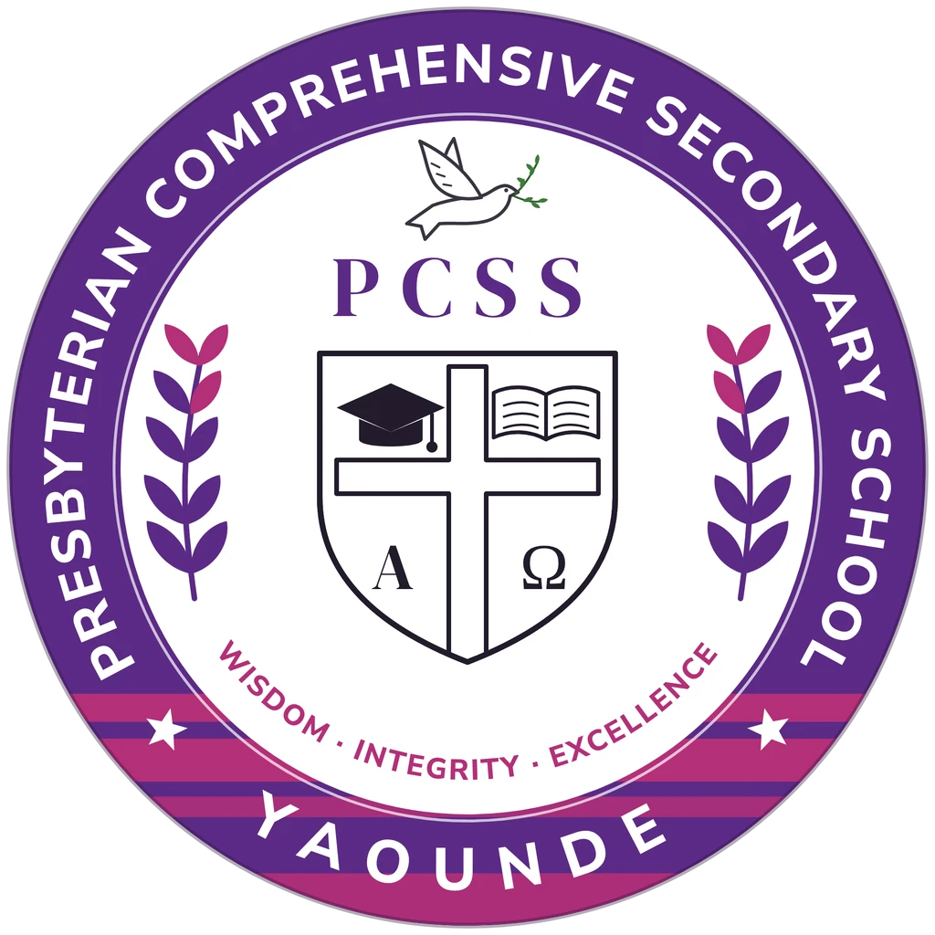 Crest of Presbyterian Comprehensive Secondary School Mfou-Yaoundé